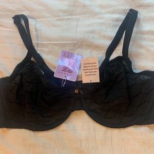 Savage X Fenty flocked logo unlined bra